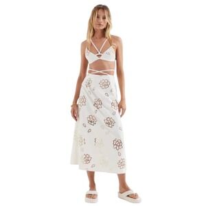 NWT For Love and Lemons Jayne Midi Skirt Size Medium Revolve